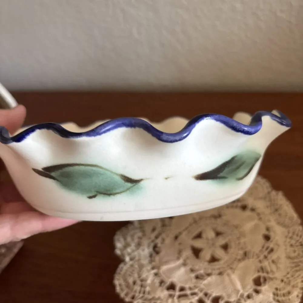 Vintage Clouds Folsom Apple Pattern Deep Dish Pie Cobbler Pan Ruffled 8